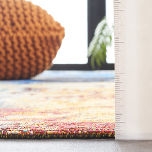 Safavieh Barbados 540 Power Loomed Indoor / Outdoor Rug Blue / Rust Gold BAR540M-5