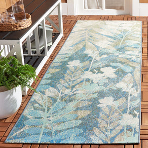 Safavieh Barbados 541 Power Loomed Indoor / Outdoor Rug Blue Green / Ivory BAR541K-9