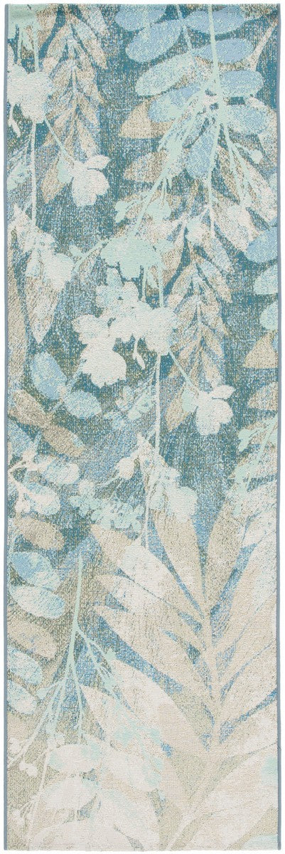 Safavieh Barbados 541 Power Loomed Indoor / Outdoor Rug Blue Green / Ivory BAR541K-9