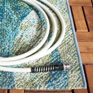 Safavieh Barbados 541 Power Loomed Indoor / Outdoor Rug Blue Green / Ivory BAR541K-9