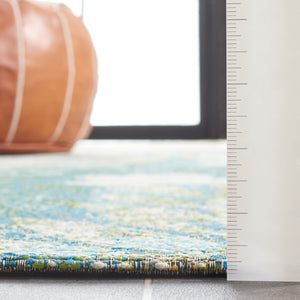 Safavieh Barbados 541 Power Loomed Indoor / Outdoor Rug Blue Green / Ivory BAR541K-5