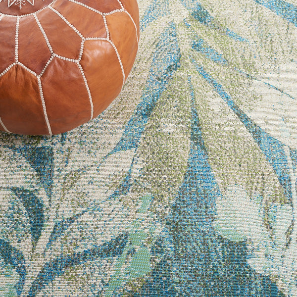 Safavieh Barbados 541 Power Loomed Indoor / Outdoor Rug Blue Green / Ivory BAR541K-9