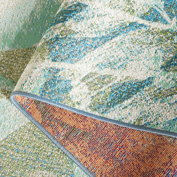 Safavieh Barbados 541 Power Loomed Indoor / Outdoor Rug Blue Green / Ivory BAR541K-9