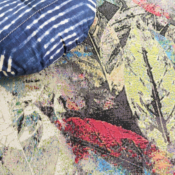 Safavieh Barbados 542 Power Loomed Indoor / Outdoor Rug Black Green / Pink BAR542Y-9