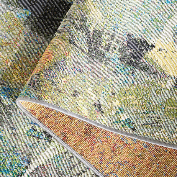 Safavieh Barbados 542 Power Loomed Indoor / Outdoor Rug Black Green / Pink BAR542Y-5