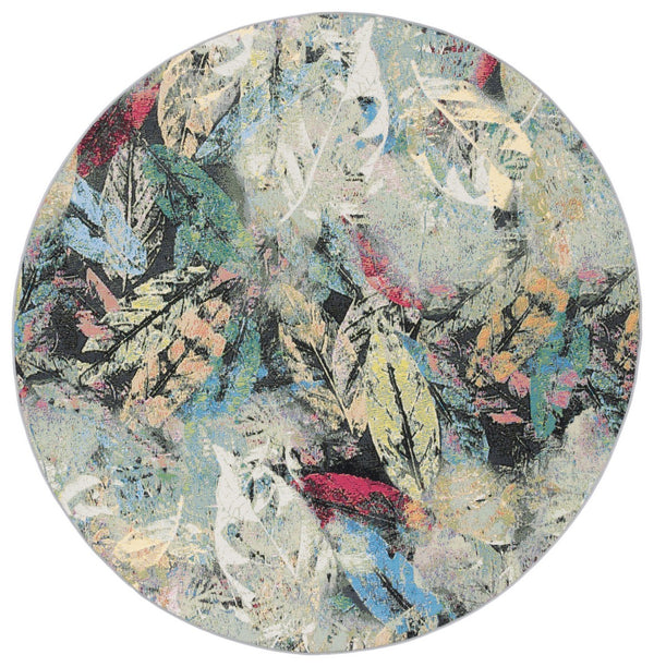 Safavieh Barbados 542 Power Loomed Indoor / Outdoor Rug Black Green / Pink BAR542Y-9