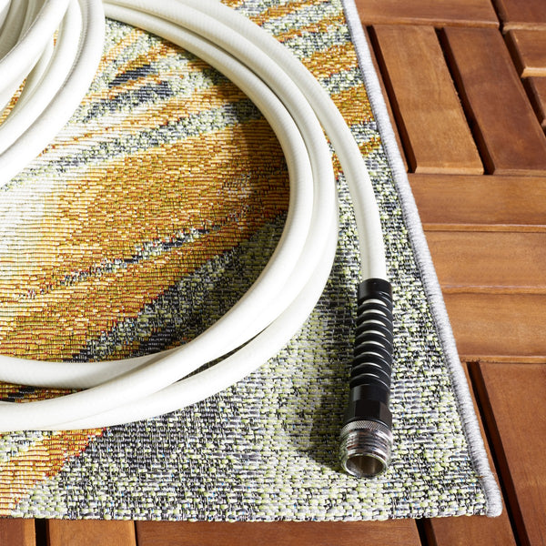 Safavieh Barbados 543 Power Loomed Indoor / Outdoor Rug Green / Black Gold BAR543Y-9