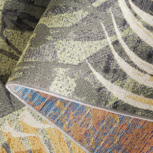 Safavieh Barbados 543 Power Loomed Indoor / Outdoor Rug Green / Black Gold BAR543Y-5