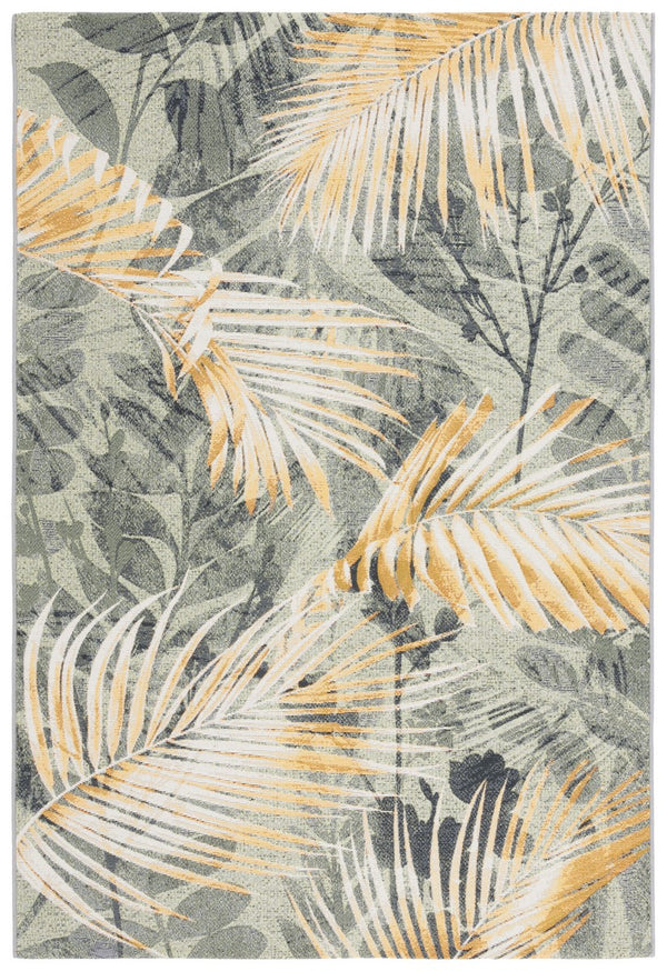 Safavieh Barbados 543 Power Loomed Indoor / Outdoor Rug Green / Black Gold BAR543Y-9