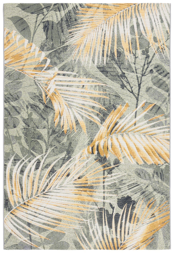 Safavieh Barbados 543 Power Loomed Indoor / Outdoor Rug Green / Black Gold BAR543Y-5