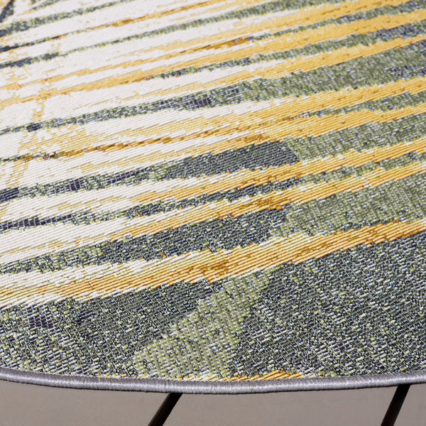 Safavieh Barbados 543 Power Loomed Indoor / Outdoor Rug Green / Black Gold BAR543Y-7R