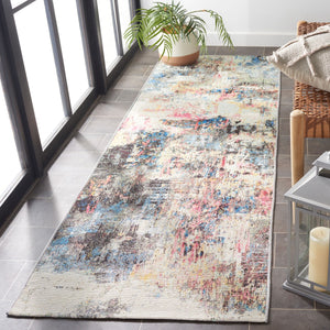 Safavieh Barbados 544 Power Loomed Indoor / Outdoor Rug Green Ivory / Black Rust 2'-8" x 8'