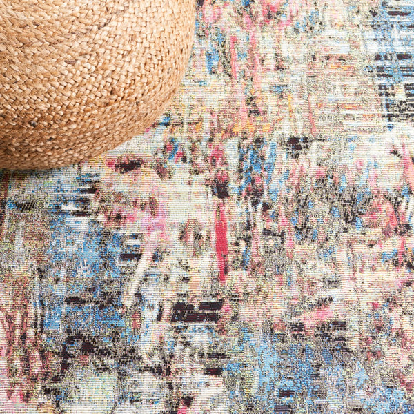 Safavieh Barbados 544 Power Loomed Indoor / Outdoor Rug Green Ivory / Black Rust BAR544Y-5