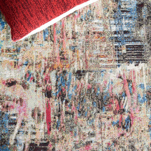 Safavieh Barbados 544 Power Loomed Indoor / Outdoor Rug Green Ivory / Black Rust BAR544Y-5