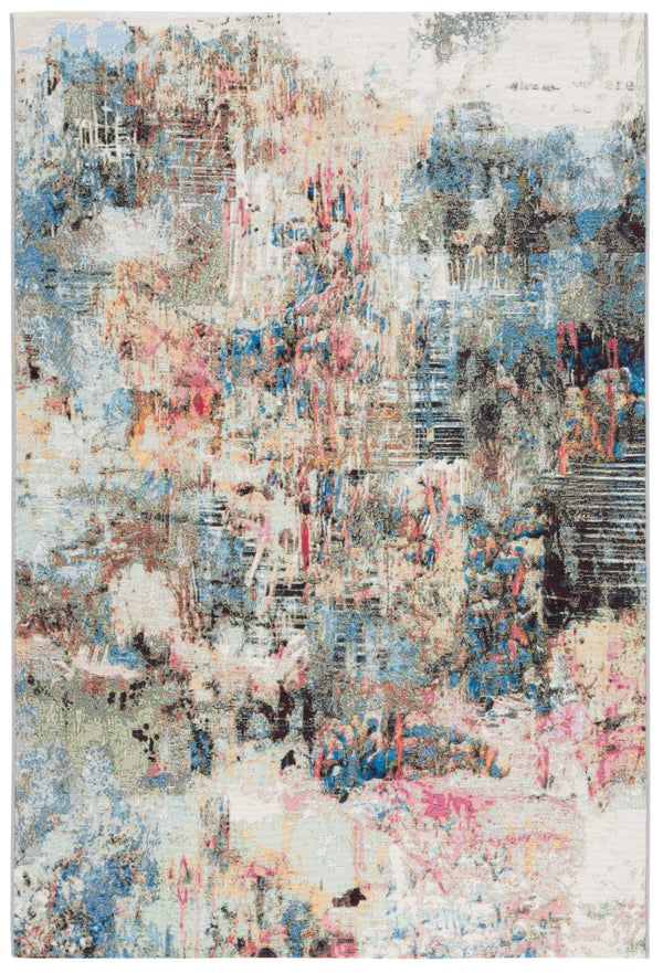 Safavieh Barbados 544 Power Loomed Indoor / Outdoor Rug Green Ivory / Black Rust BAR544Y-5