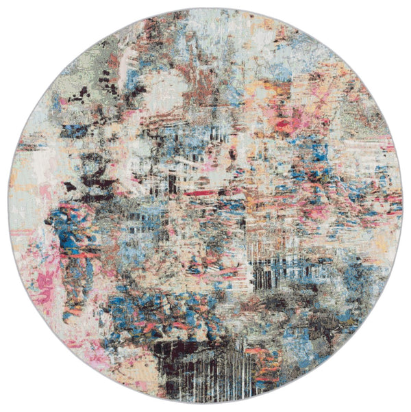 Safavieh Barbados 544 Power Loomed Indoor / Outdoor Rug Green Ivory / Black Rust BAR544Y-7R