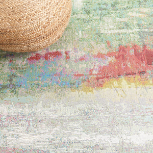 Safavieh Barbados 545 Power Loomed Indoor / Outdoor Rug Green / Blue Purple BAR545Y-9