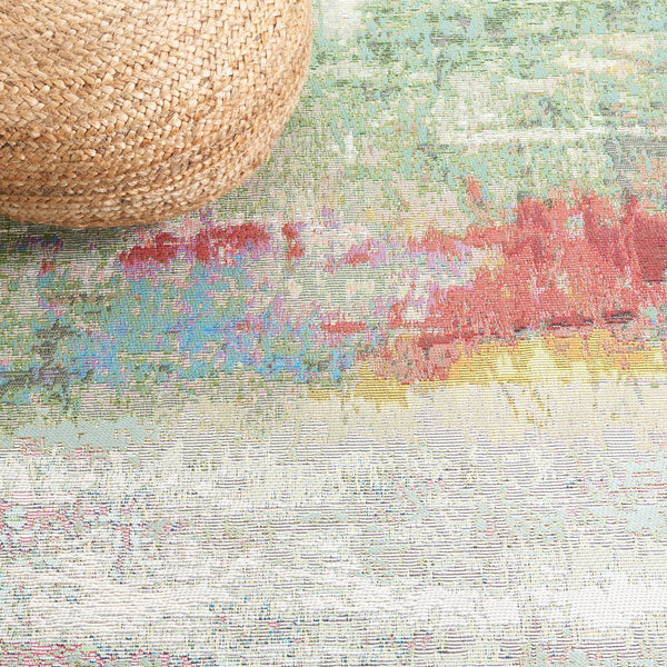 Safavieh Barbados 545 Power Loomed Indoor / Outdoor Rug Green / Blue Purple BAR545Y-9