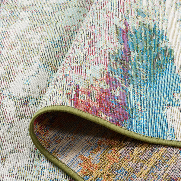 Safavieh Barbados 545 Power Loomed Indoor / Outdoor Rug Green / Blue Purple BAR545Y-5