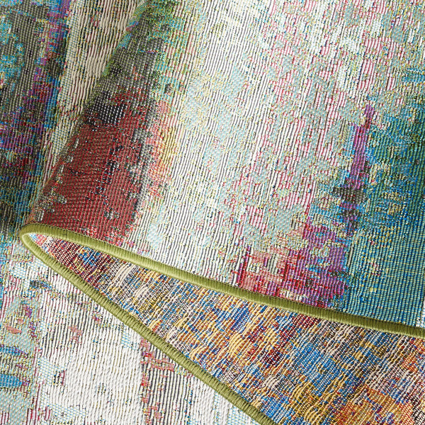 Safavieh Barbados 545 Power Loomed Indoor / Outdoor Rug Green / Blue Purple BAR545Y-9