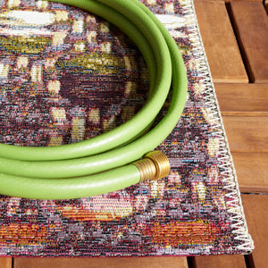 Safavieh Barbados 546 Power Loomed Indoor / Outdoor Rug Purple / Green Rust BAR546V-5