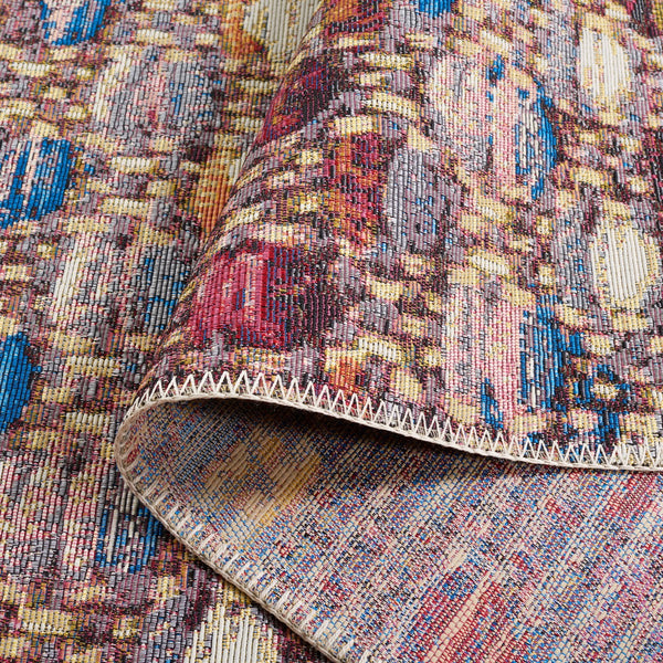 Safavieh Barbados 546 Power Loomed Indoor / Outdoor Rug Purple / Green Rust BAR546V-9