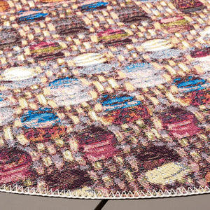 Safavieh Barbados 546 Power Loomed Indoor / Outdoor Rug Purple / Green Rust BAR546V-7R