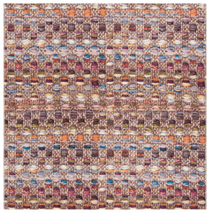 Safavieh Barbados 546 Power Loomed Indoor / Outdoor Rug Purple / Green Rust BAR546V-7SQ