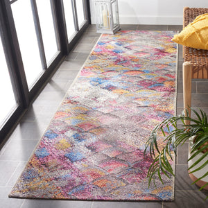 Safavieh Barbados 547 Power Loomed Indoor / Outdoor Rug Grey Purple / Blue Gold BAR547F-28