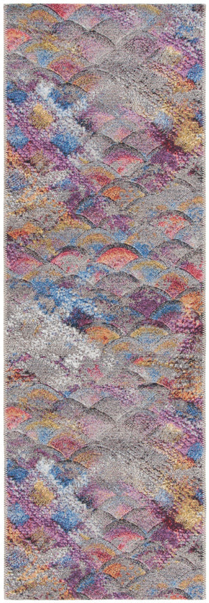 Safavieh Barbados 547 Power Loomed Indoor / Outdoor Rug Grey Purple / Blue Gold BAR547F-28