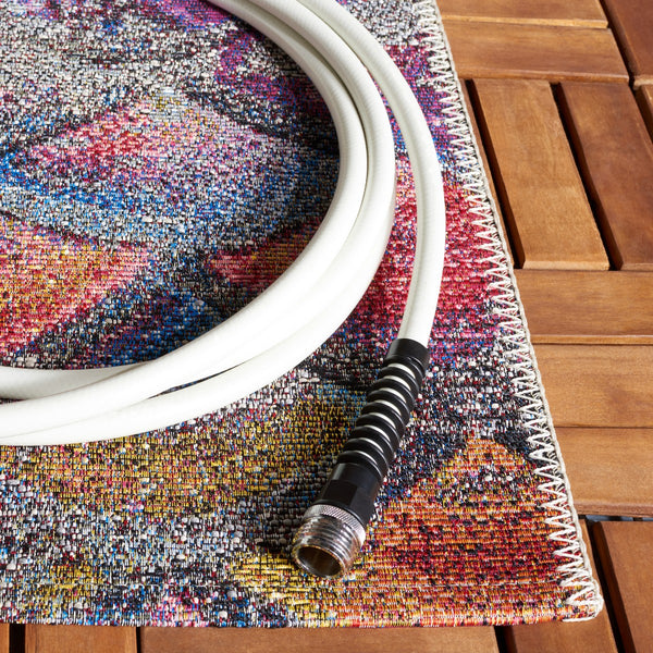 Safavieh Barbados 547 Power Loomed Indoor / Outdoor Rug Grey Purple / Blue Gold BAR547F-9