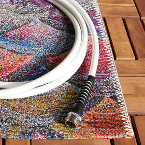 Safavieh Barbados 547 Power Loomed Indoor / Outdoor Rug Grey Purple / Blue Gold BAR547F-5