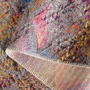 Safavieh Barbados 547 Power Loomed Indoor / Outdoor Rug Grey Purple / Blue Gold BAR547F-5