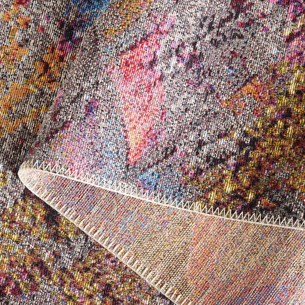 Safavieh Barbados 547 Power Loomed Indoor / Outdoor Rug Grey Purple / Blue Gold BAR547F-5