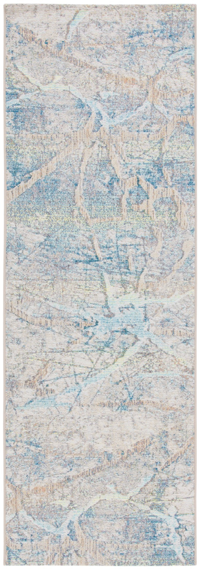 Safavieh Barbados 548 Power Loomed Indoor / Outdoor Rug Ivory Blue / Green BAR548A-28