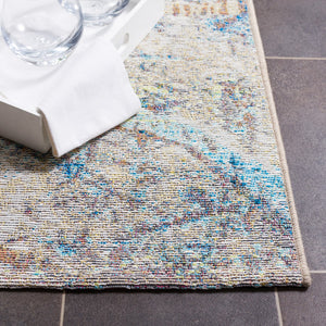 Safavieh Barbados 548 Power Loomed Indoor / Outdoor Rug Ivory Blue / Green BAR548A-9