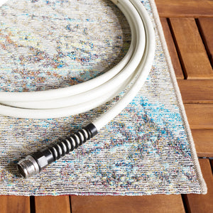 Safavieh Barbados 548 Power Loomed Indoor / Outdoor Rug Ivory Blue / Green BAR548A-9