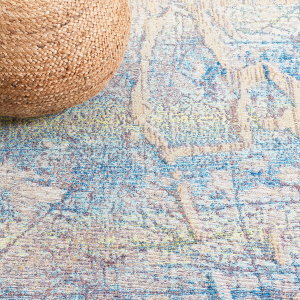 Safavieh Barbados 548 Power Loomed Indoor / Outdoor Rug Ivory Blue / Green BAR548A-9