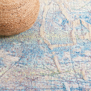 Safavieh Barbados 548 Power Loomed Indoor / Outdoor Rug Ivory Blue / Green BAR548A-5