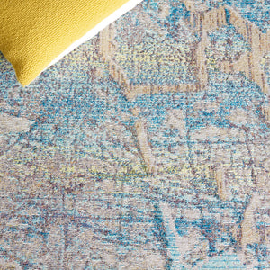 Safavieh Barbados 548 Power Loomed Indoor / Outdoor Rug Ivory Blue / Green BAR548A-9