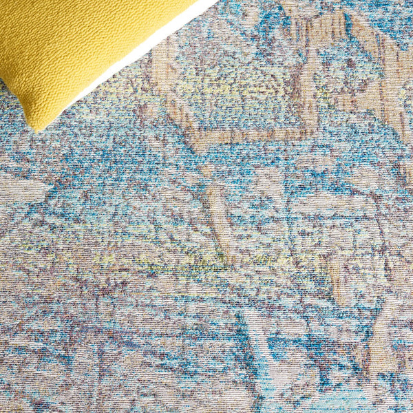 Safavieh Barbados 548 Power Loomed Indoor / Outdoor Rug Ivory Blue / Green BAR548A-5