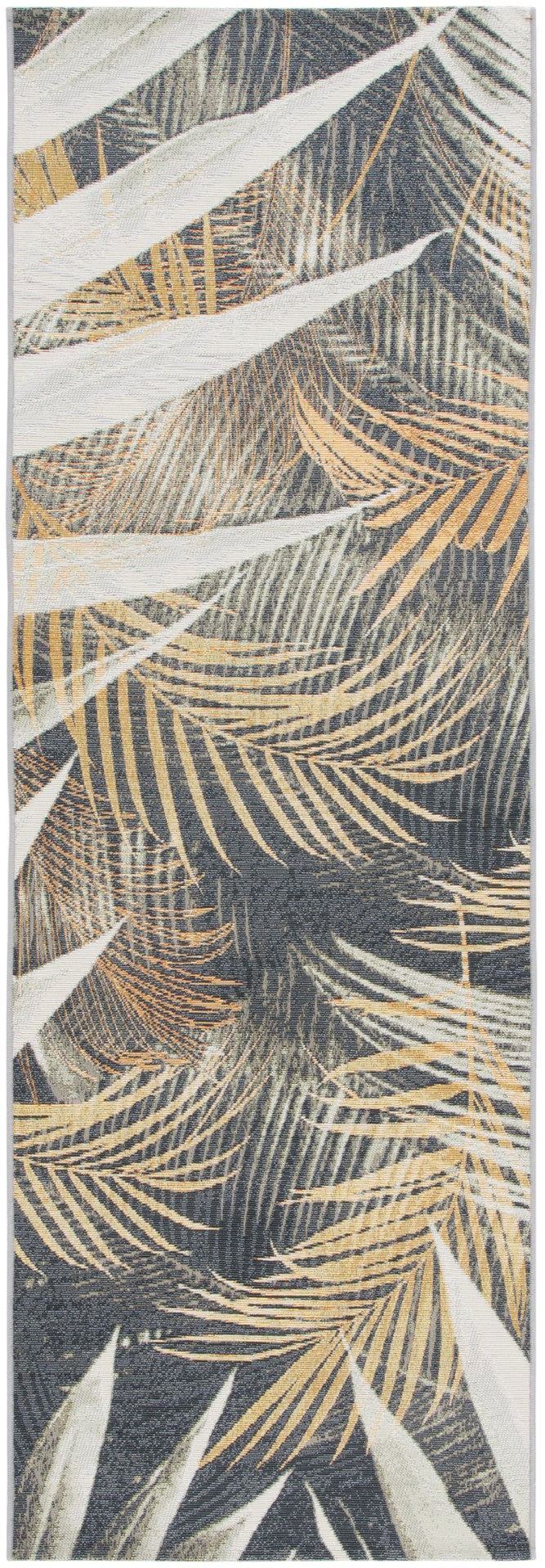 Safavieh Barbados 549 Power Loomed Indoor / Outdoor Rug Black Green / Gold BAR549Z-28