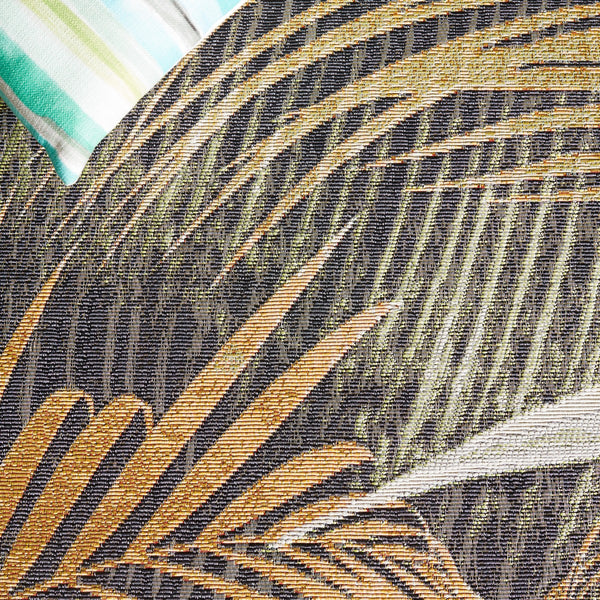 Safavieh Barbados 549 Power Loomed Indoor / Outdoor Rug Black Green / Gold BAR549Z-9