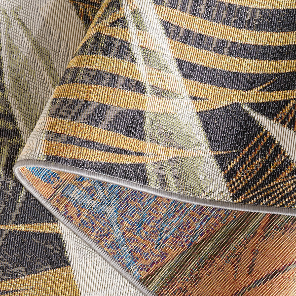 Safavieh Barbados 549 Power Loomed Indoor / Outdoor Rug Black Green / Gold BAR549Z-9