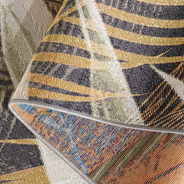 Safavieh Barbados 549 Power Loomed Indoor / Outdoor Rug Black Green / Gold BAR549Z-5