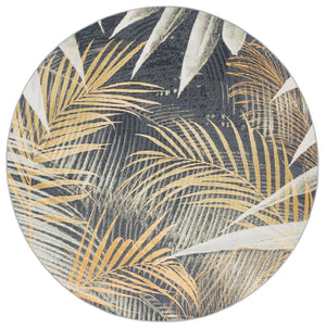 Safavieh Barbados 549 Power Loomed Indoor / Outdoor Rug Black Green / Gold BAR549Z-9