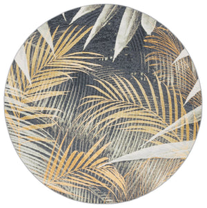 Safavieh Barbados 549 Power Loomed Indoor / Outdoor Rug Black Green / Gold BAR549Z-7R