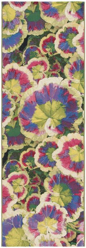 Safavieh Barbados 556 Power Loomed Indoor / Outdoor Rug Black Green / Purple BAR556Z-9