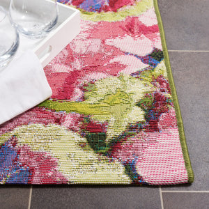 Safavieh Barbados 556 Power Loomed Indoor / Outdoor Rug Black Green / Purple BAR556Z-9