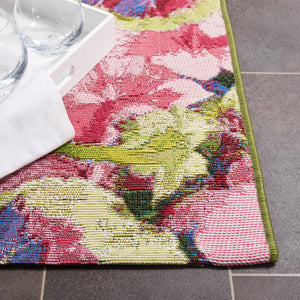 Safavieh Barbados 556 Power Loomed Indoor / Outdoor Rug Black Green / Purple BAR556Z-5